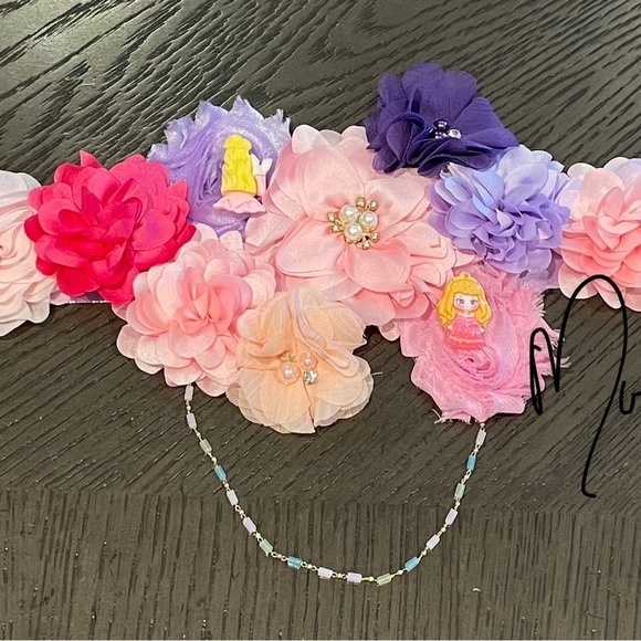 Maternity belly sash custom made. Can make different colors or theme. main image 6